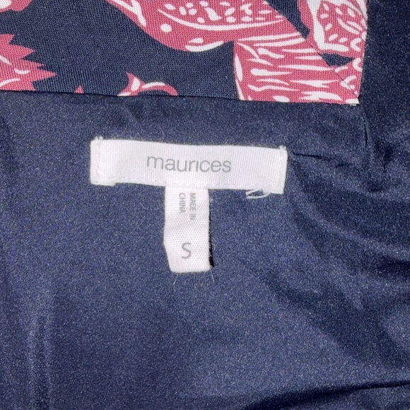 Maurices Navy and Pink Floral Midi Dress - Picture 10 of 10